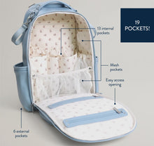 Load image into Gallery viewer, Itzy Ritzy Teddy Blue Boss Plus Diaper Bag