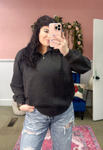 Load image into Gallery viewer, Black Quarter Zip