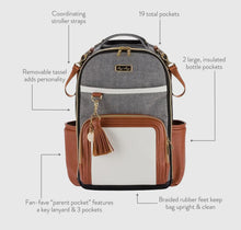 Load image into Gallery viewer, Itzy Ritzy Cognac Plus Diaper Bag