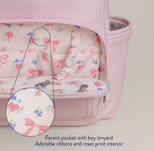 Load image into Gallery viewer, Itzy Ritzy Ribbons and Roses Plus Backpack Diaper Bag