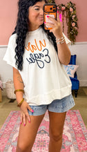 Load image into Gallery viewer, War Eagle Glitter Yarn Top