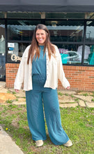 Load image into Gallery viewer, Teal Rippled Plus Set