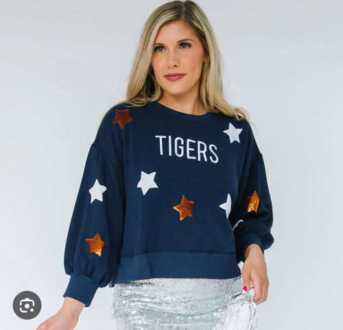 Sequin Tigers Top