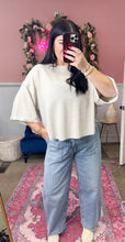 Load image into Gallery viewer, Stripe High Rise Barrel Jeans