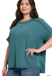 Viral Rippled Tops Plus