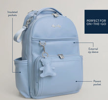 Load image into Gallery viewer, Itzy Ritzy Teddy Blue Boss Plus Diaper Bag