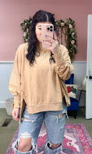 Load image into Gallery viewer, Camel Washed French Terry