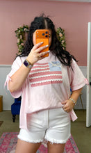 Load image into Gallery viewer, Laced American Flag Top