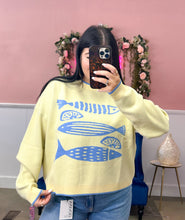 Load image into Gallery viewer, Fish &amp; Lemon Knit Top