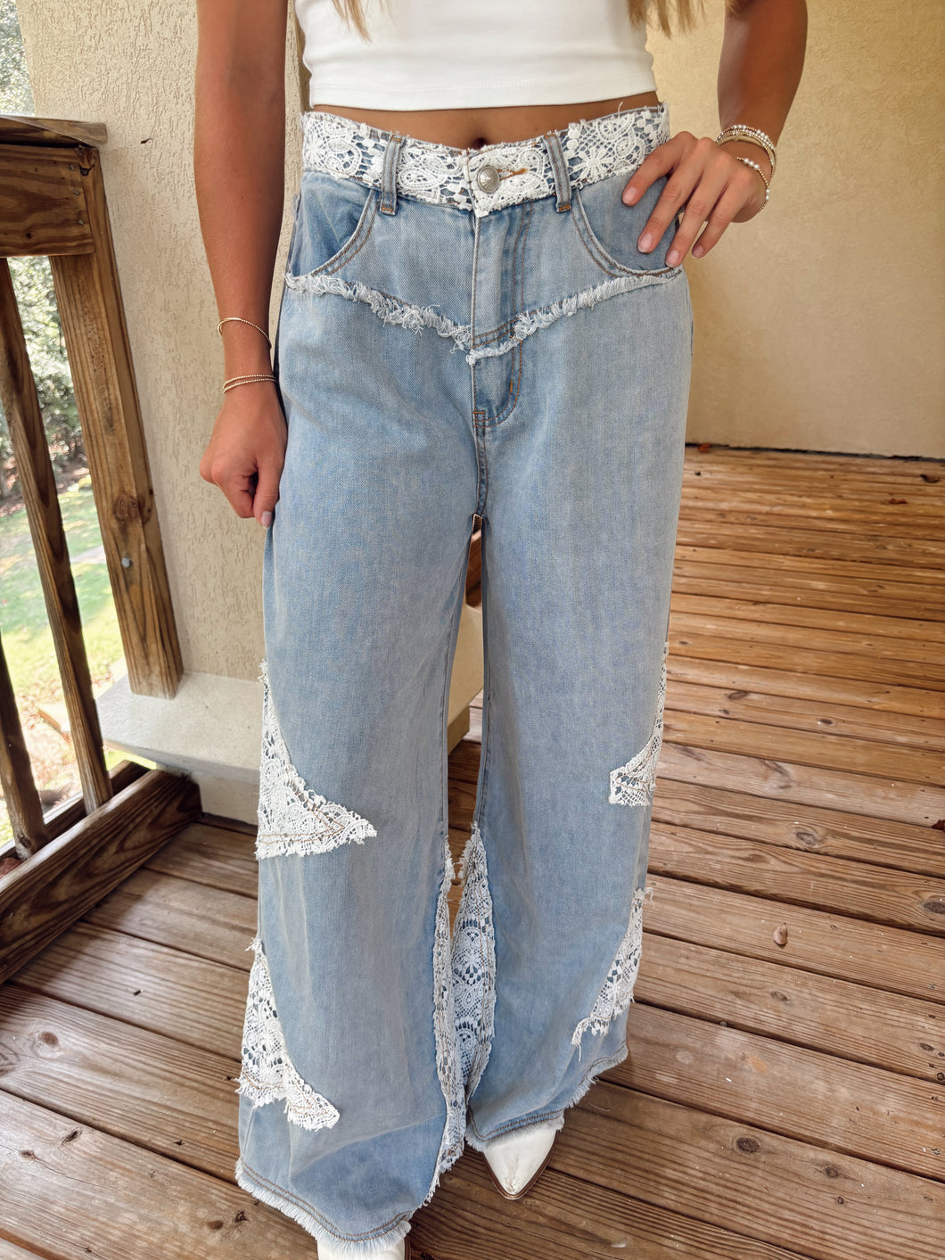 Picking Petals Denim Jeans