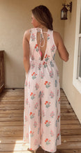 Load image into Gallery viewer, Stripped Floral Jumpsuit