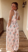 Load image into Gallery viewer, Stripped Floral Jumpsuit