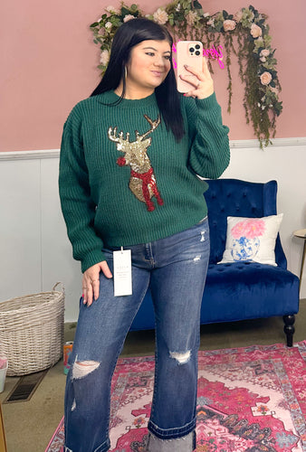 Sequin Rudolph Top