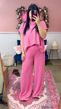 Load image into Gallery viewer, Pink Rippled Pants Set