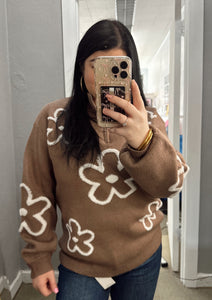 Flower Half Zip