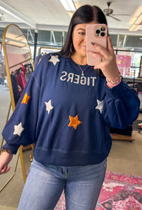 Sequin Tigers Top