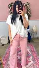 Load image into Gallery viewer, Pink Washed Bootcut Jeans