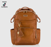 Load image into Gallery viewer, Itzy Ritzy Cognac Plus Diaper Bag