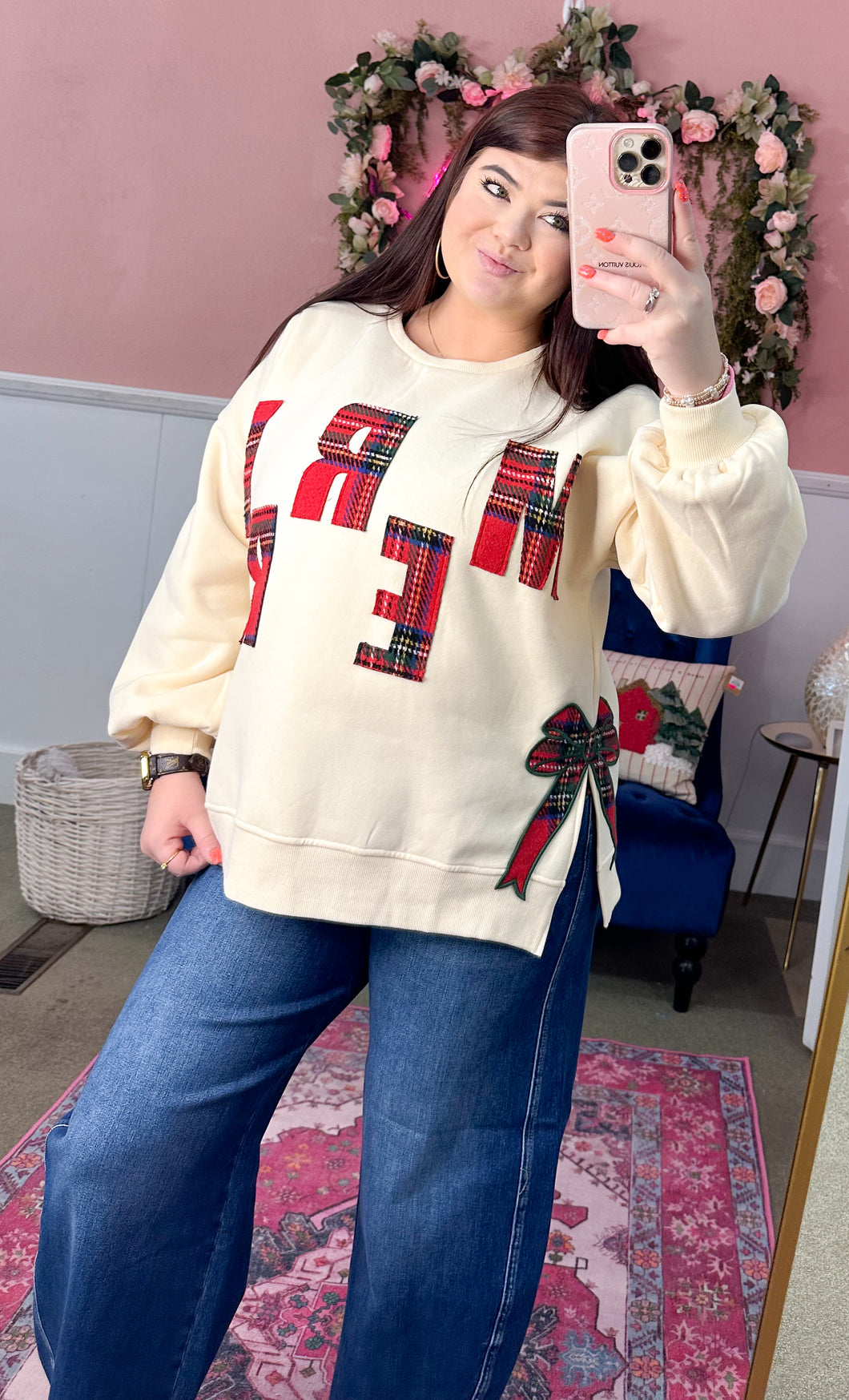 Merry with Side Bows Top