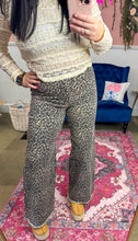 Load image into Gallery viewer, Leopard High Rise Flare Jeans