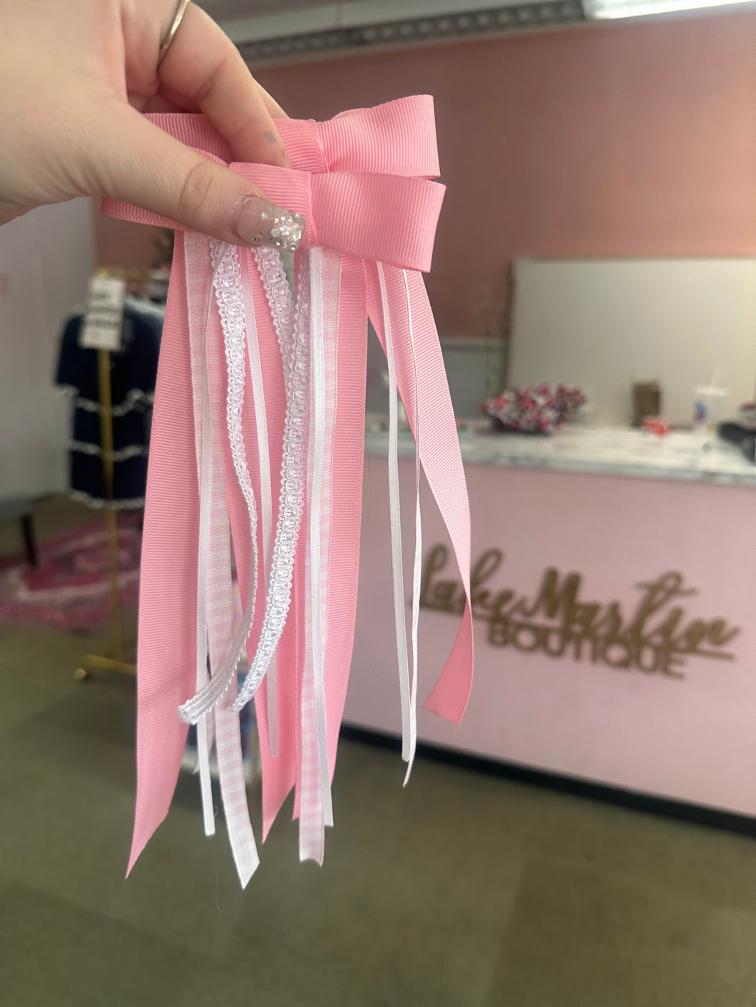 Pink Boot Bows