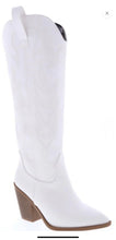 Load image into Gallery viewer, White cowgirl boots
