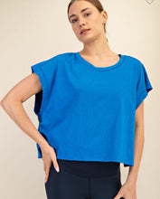 Load image into Gallery viewer, Ocean Blue Open Back Top