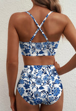 Load image into Gallery viewer, Blue and White Swimsuit