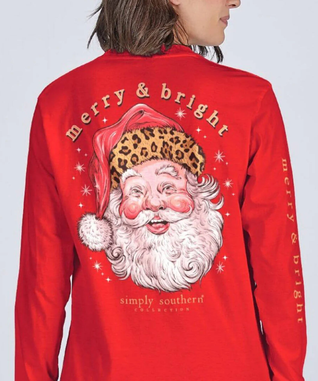 Simply Southern Leopard Santa Tees