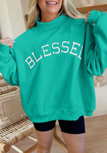Load image into Gallery viewer, Mint Blessed Mock Neck