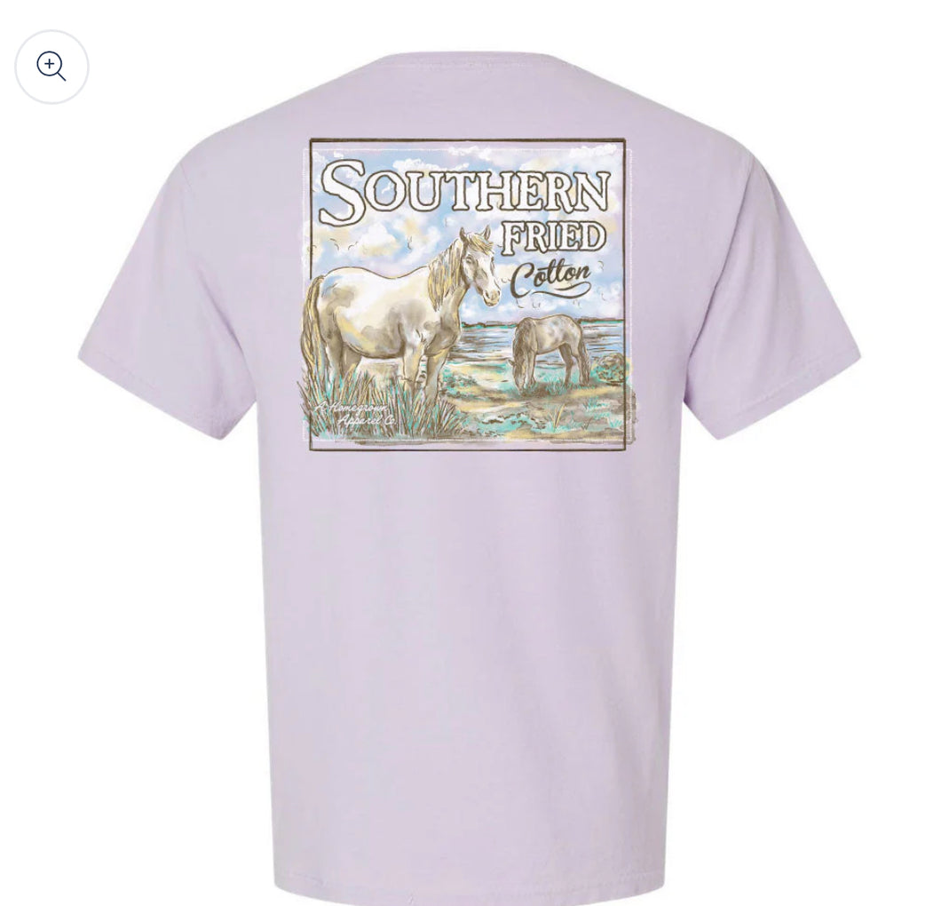 Southern Fried Cotton Watercolors Tee