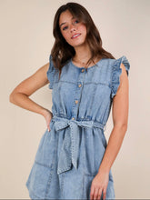 Load image into Gallery viewer, Blue jean baby dress