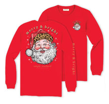 Load image into Gallery viewer, Simply Southern Leopard Santa Tees
