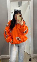 Load image into Gallery viewer, Sequin Football Half Zip