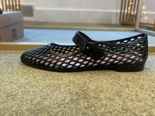 Load image into Gallery viewer, Black Mary Jane style jelly shoes
