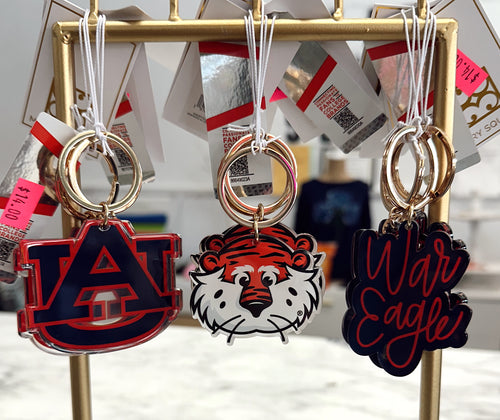 Mary Square Game Day Keychains