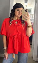 Load image into Gallery viewer, Classy In Red Plus Top
