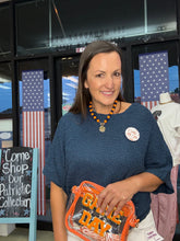 Load image into Gallery viewer, Navy sweater Top