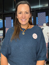 Load image into Gallery viewer, Navy sweater Top