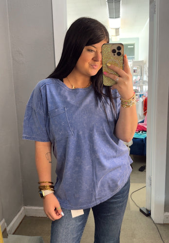 Zenana Acid Wash Tee