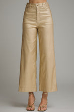 Load image into Gallery viewer, Metallic Gold Holiday Pants